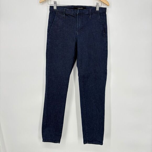 J Brand Cleo in Deluxe Mid Rise Crop Trouser Womens Tapered Ankle Jeans 27 $198 - Picture 2 of 8